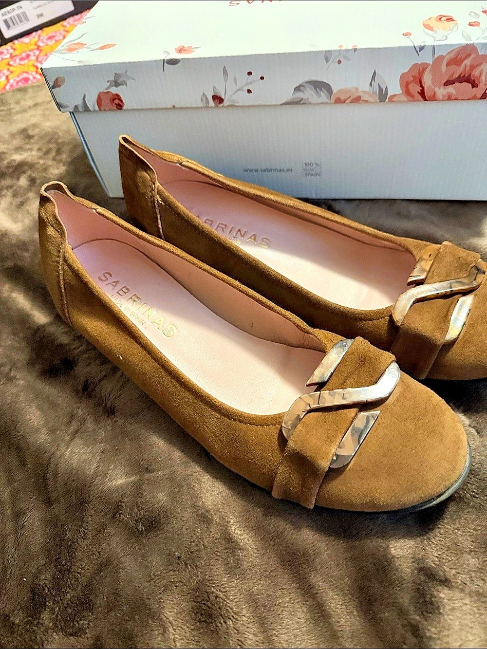 Sabrinas Mante Suede Heels in Brown EU 39